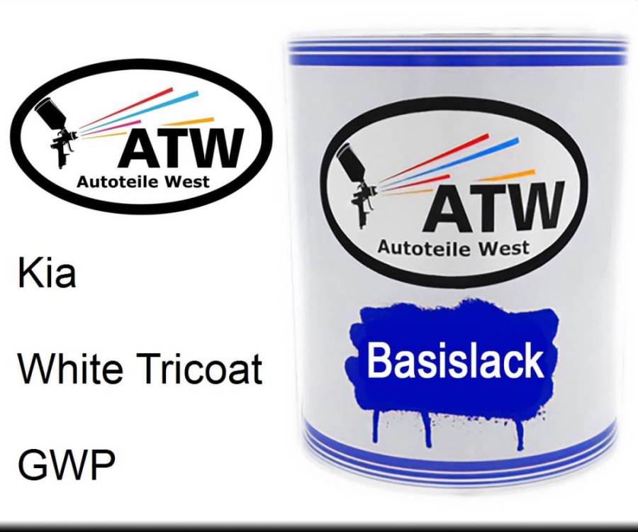 Kia, White Tricoat, GWP: 1L Lackdose, von ATW Autoteile West.